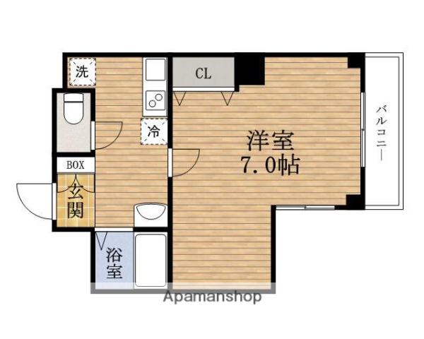 ミーネSHIMMACHI弐番館(1K/3階)の間取り写真