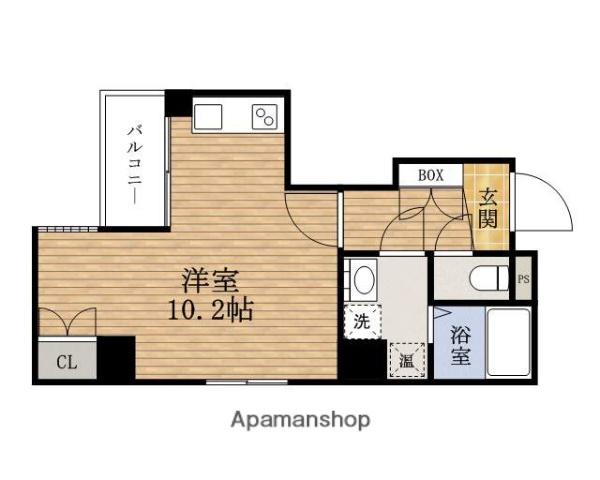 ブラービSHIMMACHI(ワンルーム/10階)の間取り写真