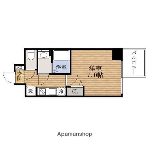 PRESSANCE心斎橋レヨン(1K/10階)の間取り写真