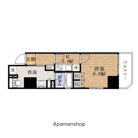 LEGAL南船場Ⅲ(1K/5階)の間取り写真