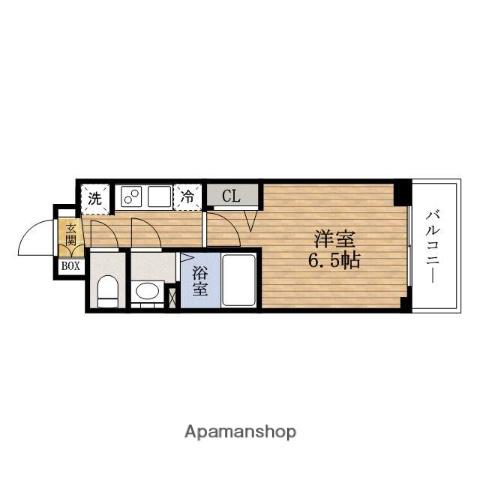 PRESSANCE大阪ドーム シティスクエア(1K/2階)の間取り写真