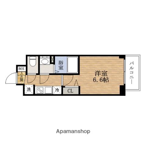 PRESSANCE大阪ドーム シティスクエア(1K/7階)の間取り写真