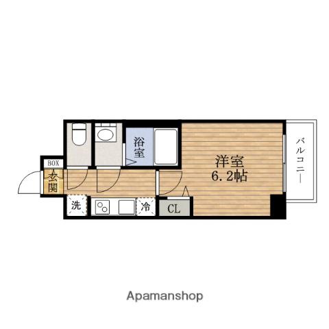 プレサンス難波インフィニティ(1K/4階)の間取り写真