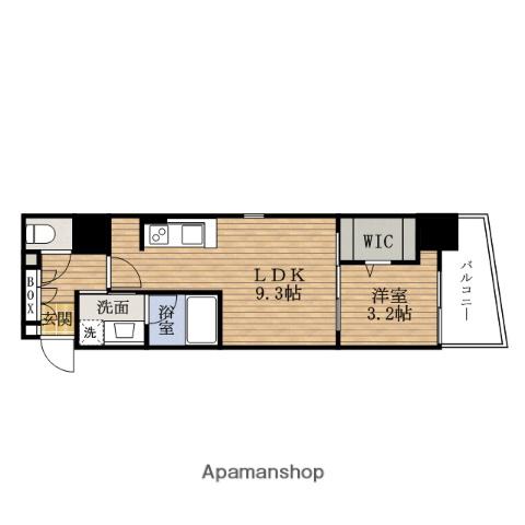 URBANEX真田山(1LDK/10階)の間取り写真