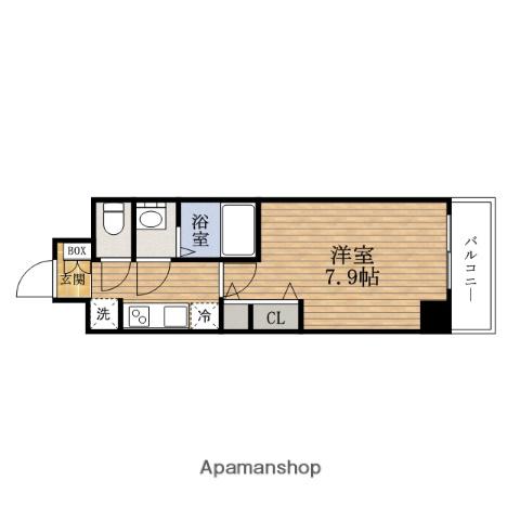 ララプレイス大阪ドームシティ FUTURO(1K/11階)の間取り写真