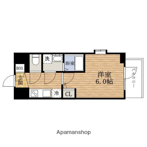 エスリード大阪ドームシティ(1K/11階)の間取り写真