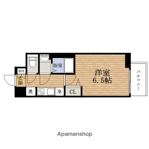 PRESSANCE難波マジョリティ(1K/5階)の間取り写真