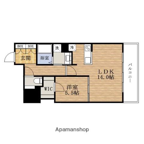 RJR堺筋本町TOWER(1LDK/5階)の間取り写真