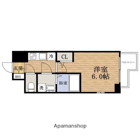 エスリード大阪ドームCERCA(1K/3階)の間取り写真