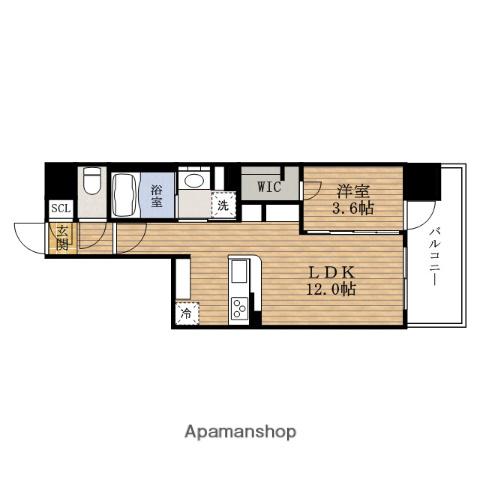 アーバネックスSHINMACHI(1LDK/3階)の間取り写真