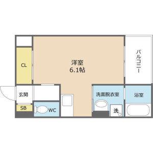 REVITA加島(ワンルーム/3階)の間取り写真