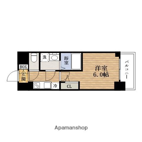 ESLEADRESIDENCE大阪本町(1K/7階)の間取り写真