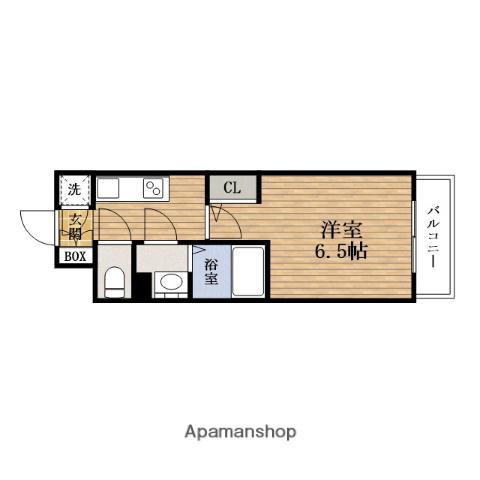 エスリード弁天町クレール(1K/11階)の間取り写真