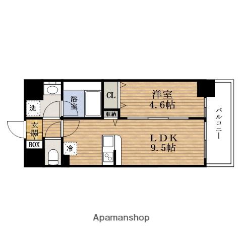 フクSHIMANOUCHI(1LDK/2階)の間取り写真