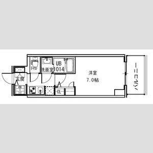 S-RESIDENCE福島ALOVITA(1K/11階)の間取り写真