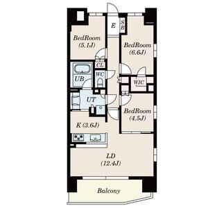 S-FORT大阪同心(3LDK/3階)の間取り写真
