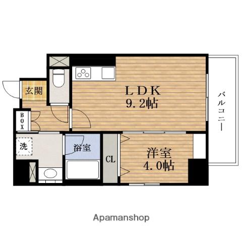 ラフィットMATUYAMACHI(1LDK/3階)の間取り写真