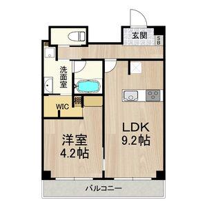 北梅田サニーアパートメント(1LDK/3階)の間取り写真