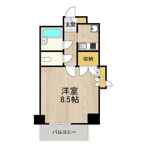 北梅田サニーアパートメント(1K/3階)の間取り写真