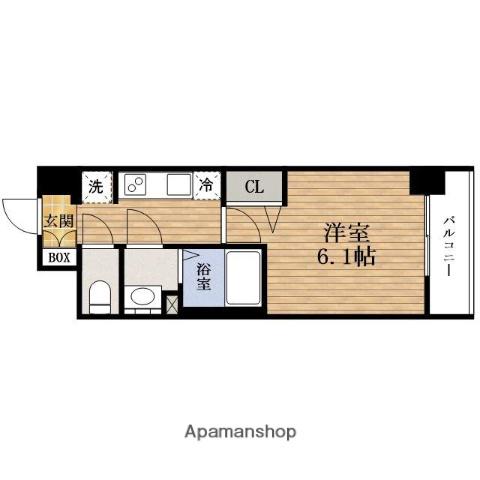 PRESSANCEドームシティ コレーレ(1K/9階)の間取り写真