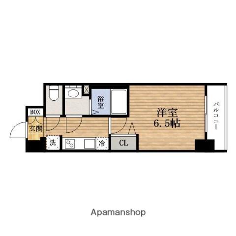 PRESSANCEドームシティ コレーレ(1K/2階)の間取り写真