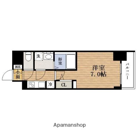 S-RESIDENCE堺筋本町DEUX(1K/3階)の間取り写真