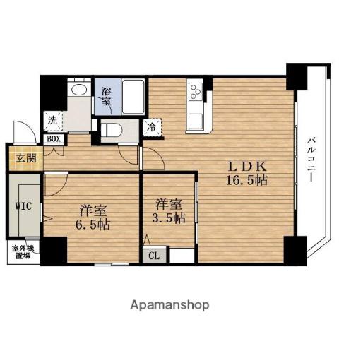 ベルンガーデンUEHOMMACHI(2LDK/8階)の間取り写真