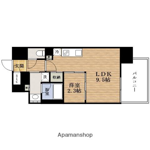 ジェイグランコートKYOMACHIBORI(1LDK/11階)の間取り写真