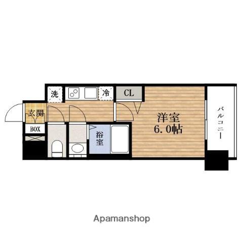 PRESSANCE四天王寺前夕陽ヶ丘凛宮(1K/10階)の間取り写真