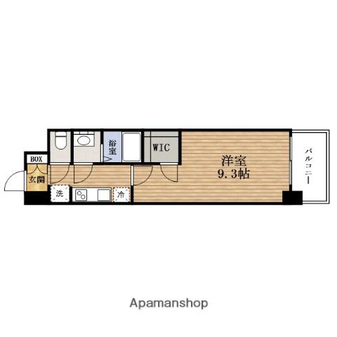 PRESSANCE堺筋本町エグゼブラン(1K/14階)の間取り写真