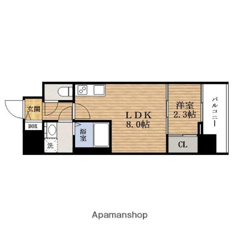 セレニテ日本橋MIRAKU(1LDK/3階)の間取り写真