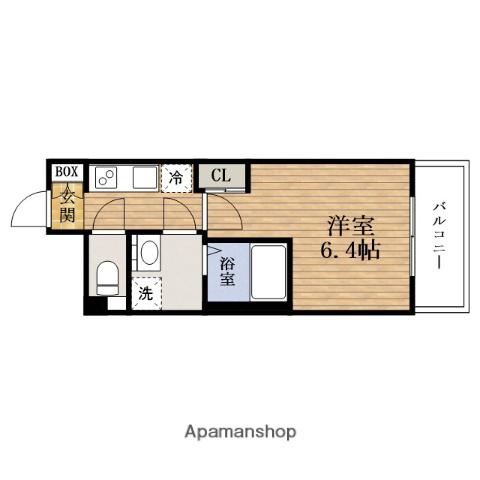 METROSA谷町六丁目ノース(1K/9階)の間取り写真