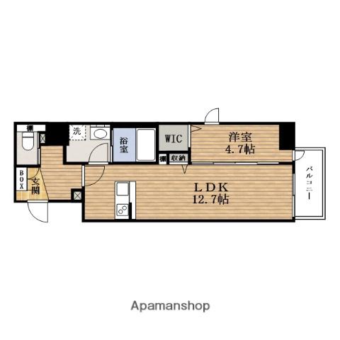 ダイヤストークAWAZA(1LDK/13階)の間取り写真