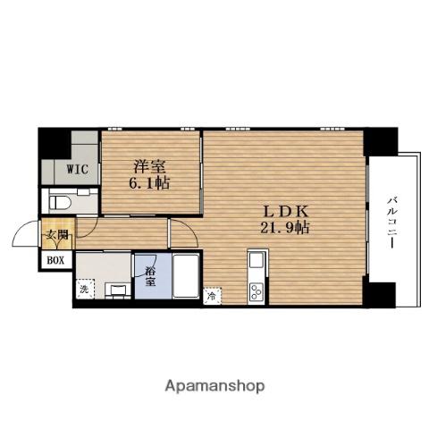レオングランHOMMACHIBASI(1LDK/15階)の間取り写真