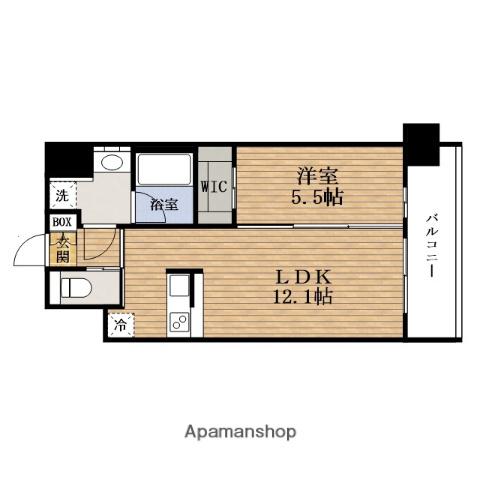 プレジオ九条(1LDK/6階)の間取り写真