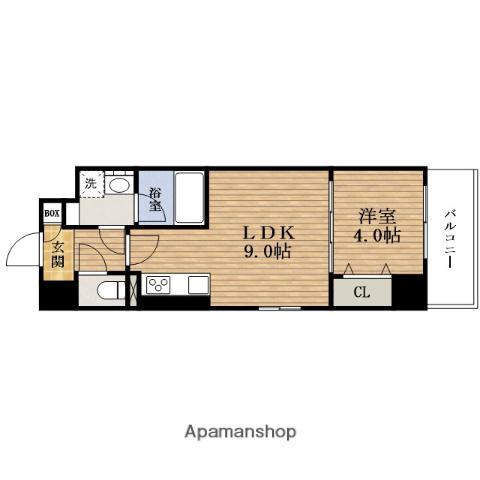 アリビオ大阪港(1LDK/5階)の間取り写真