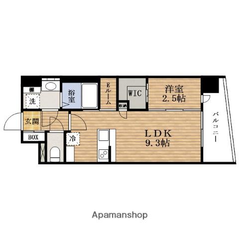 セレニテ難波グランデノール(1LDK/5階)の間取り写真
