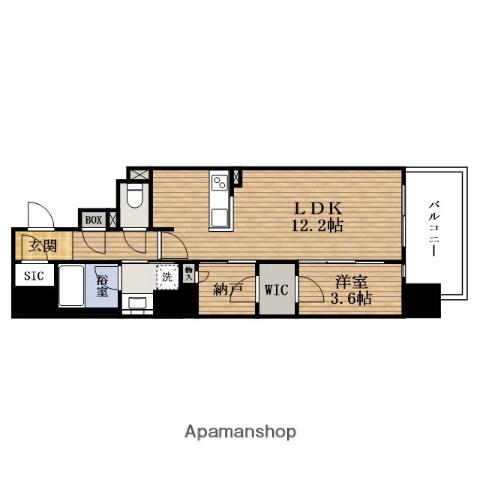 アールジェイアール プレシア南堀江 (1LDK/5階)の間取り写真