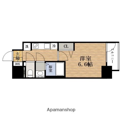 プレサンス朝潮橋ベイ・ブリーズ(1K/5階)の間取り写真