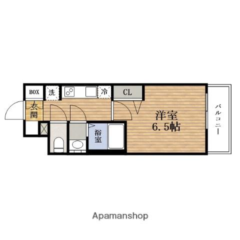 プレサンス朝潮橋ベイ・ブリーズ(1K/11階)の間取り写真