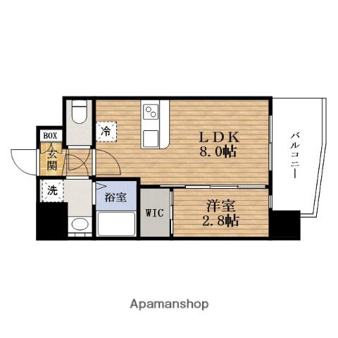 セレニテ難波ミラク弐番館(1LDK/5階)の間取り写真