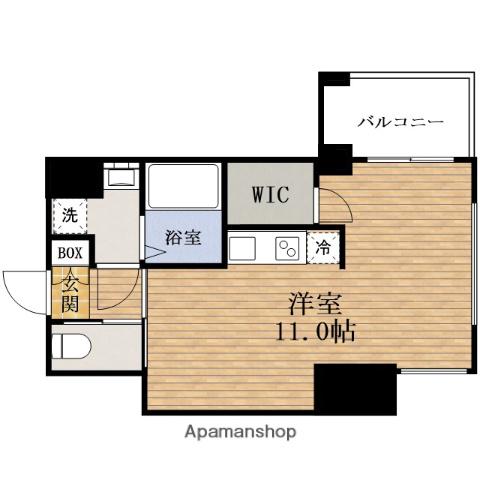 ドゥーエMINAMIHORIE(ワンルーム/8階)の間取り写真