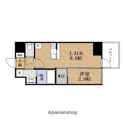 COMFORIALIV北浜平野町(1LDK/4階)の間取り写真