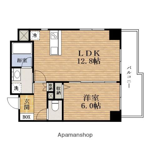 クレアーレMOTOMACHI(1LDK/4階)の間取り写真