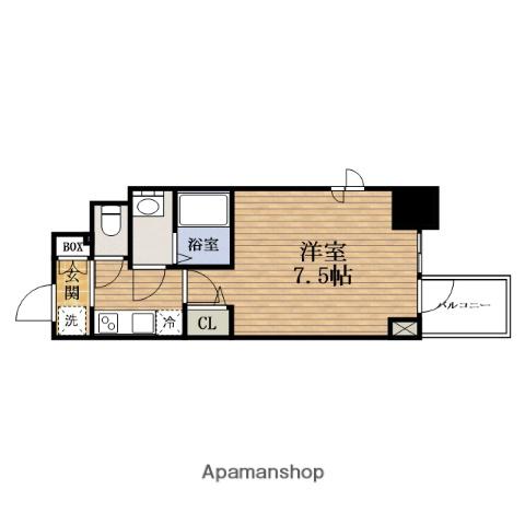 WORVE大阪本町(1K/13階)の間取り写真
