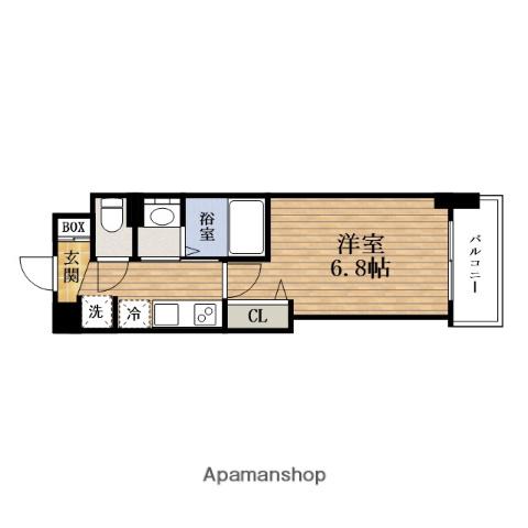 LUXE深江橋Ⅱ(1K/10階)の間取り写真