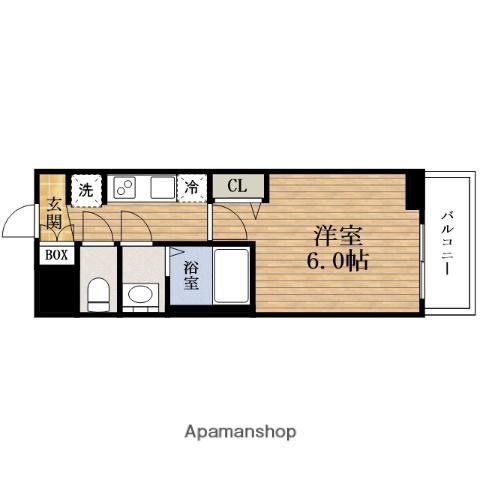 プレサンス九条グランデリーヴ(1K/3階)の間取り写真