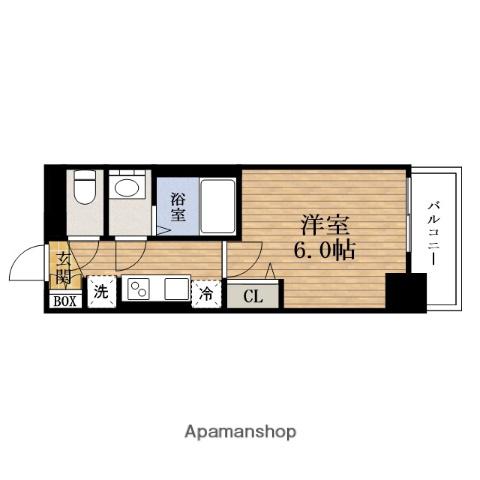 プレサンス九条グランデリーヴ(1K/5階)の間取り写真