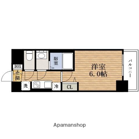 PRESSANCE九条グランデリーヴ(1K/9階)の間取り写真