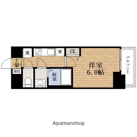 プレサンス九条グランデリーヴ(1K/9階)の間取り写真